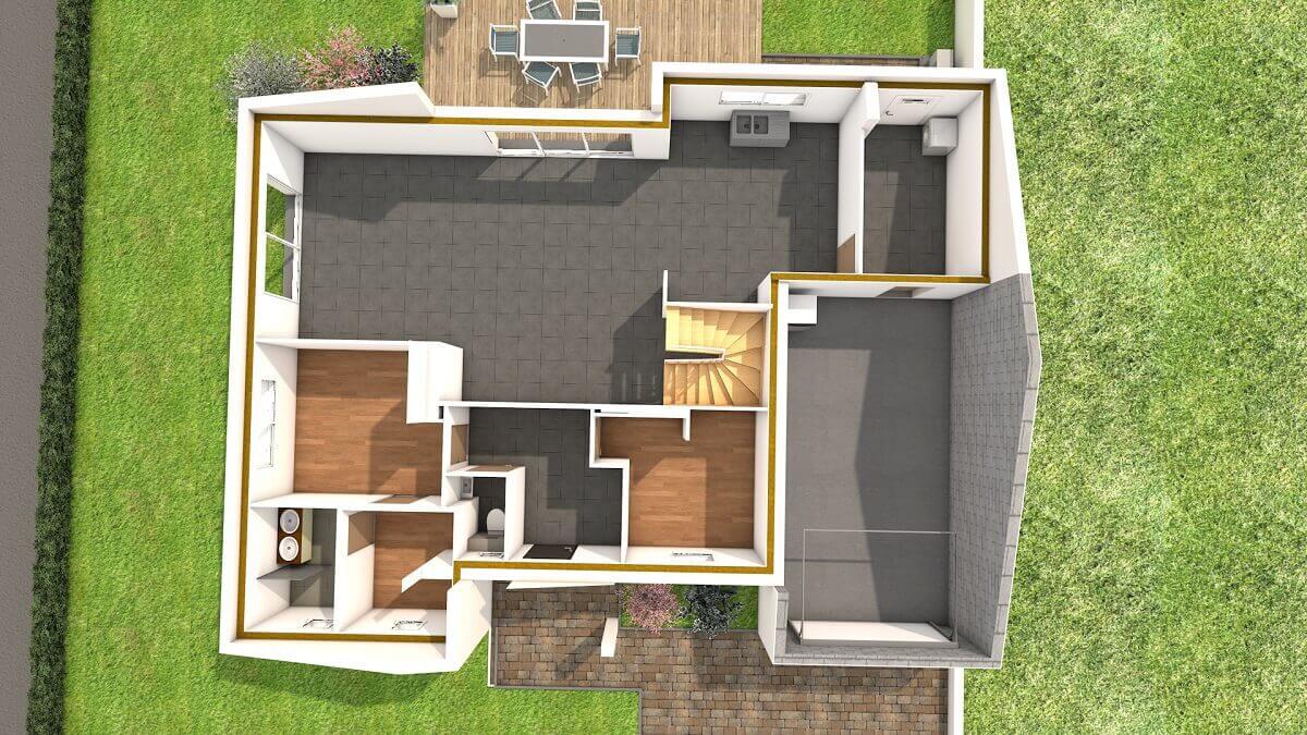 Plan maison individuelle 5 chambres