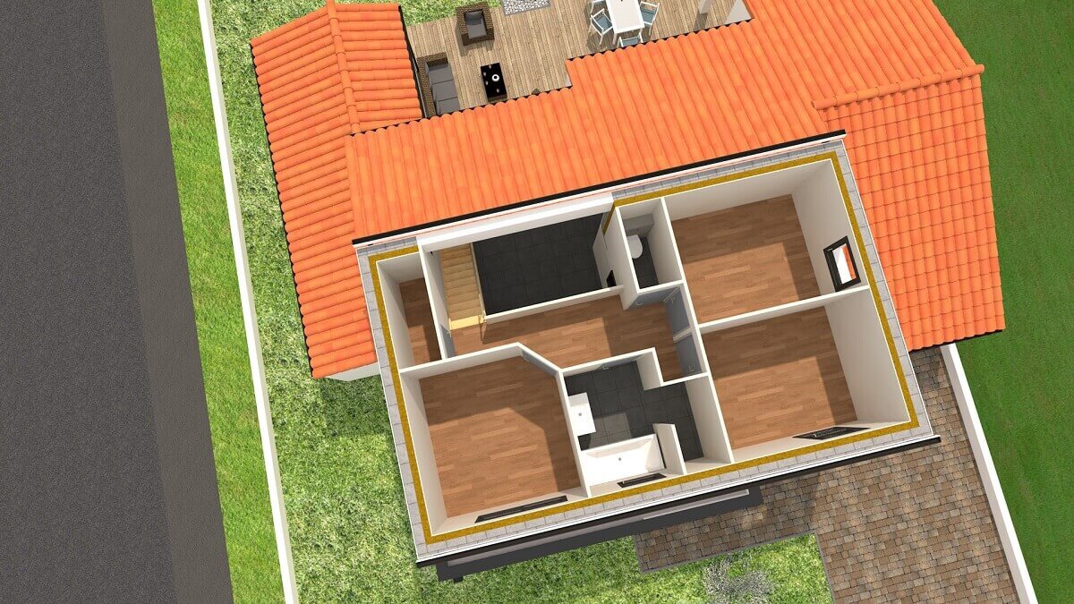 Plan maison individuelle 5 chambres
