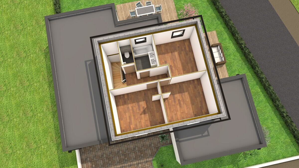 Plan maison individuelle 4 chambres