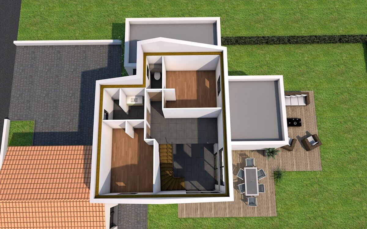 Plan maison individuelle 3 chambres