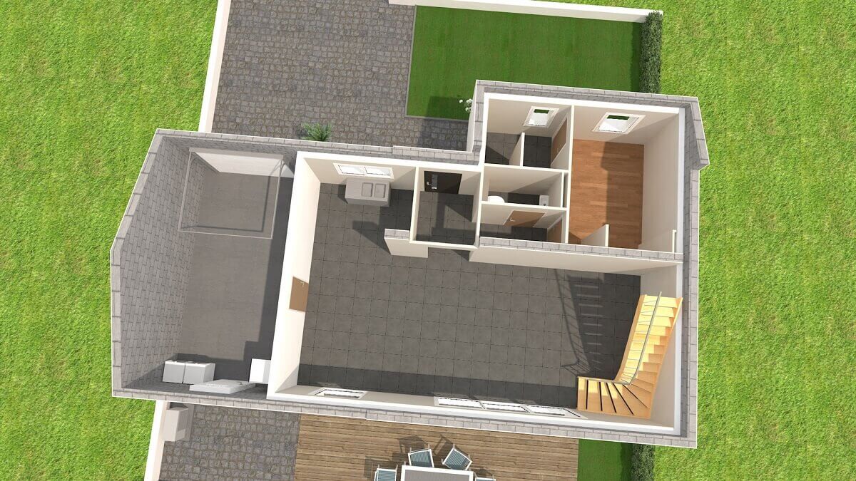 Plan maison individuelle 3 chambres