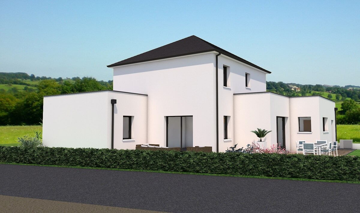 Plan maison individuelle 4 chambres
